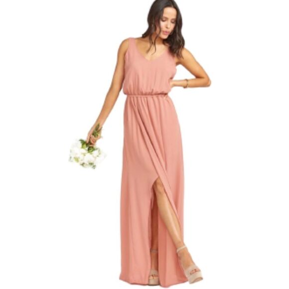 Show Me Your MUMU Kendall
Maxi V-Back Gown Dress Rustic Mauve
Crisp - Picture 2 of 8